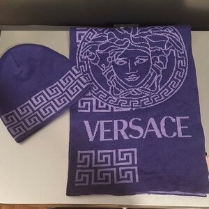 Versace Deep Purple Knit Accessory